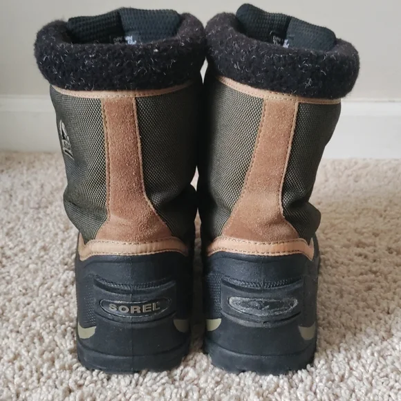 Sorel MONASHEE Winter Thermolite Black Brown Boots Women's Size 8 - Picture 2 of 6